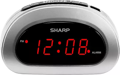Small Digital Alarm Clock With Snooze And Battery Backup Easy To Use Top Button • $8.95