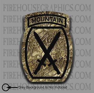 10th Mountain Division Desert US Army American Flag Veteran Sticker Decal • $5.99