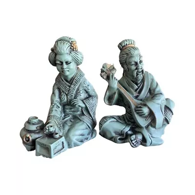 Universal Statuary Corp Vintage Japanese Sculpture Chalkware/Plasterware 1962   • $27