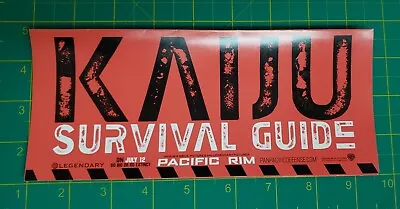 Pacific Rim (2013) Kaiju Survival Guide Brochure Promo SWAG (B9) • $12.77