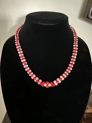Dtr Jay King Sterling Silver 925 Red And Pink Coral Necklace • $39.99