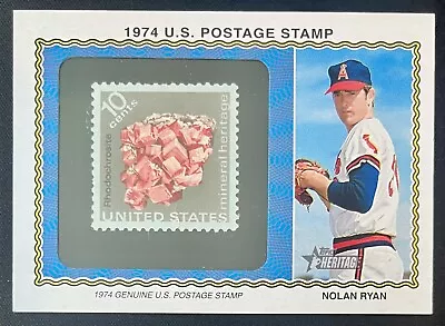 2023 Topps Heritage 1974 Stamp Relic #'d /50 SSP Rare Nolan Ryan Angels Uniform • $88.75