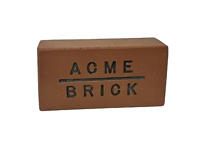 Vintage Acme Red Brick Salesman's Sample Mini Small Paperweight • $12.99