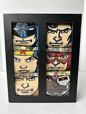 Justice League Of America 6 Pairs Of Socks Set Men Size: 10-13 (New/Open Box) • $14.90