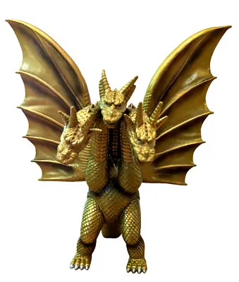 1998 Bandai Grand King Ghidorah Mothra Gold 3 Headed Dragon 10'' • $49.95