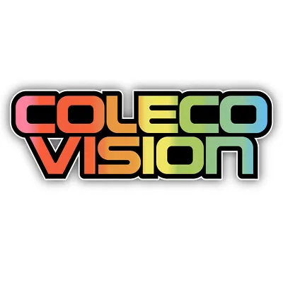 Coleco Vision Second Generation Video Game Logo Shaped Vinyl Decal Sticker • $12.99