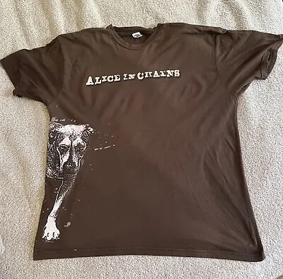 Vintage Alice In Chains T Shirt Three Legged Dog  Size Xl Brown • $199.99