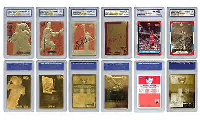 Michael Jordan Mega-Deal Licensed Cards Graded Gem-Mint 10 (SET OF 6) *MUST SEE* • $99.95