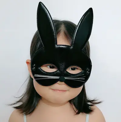 Cute Rabbit Animal Mask Party Masquerade Fancy Dress Costume Half Face Make-up • £2.48