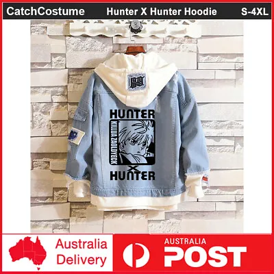 $34.96 • Buy Anime Hunter X Hunter Denim Jacket Hoodie Sweatshirt Hooded Casual Coat Unisex
