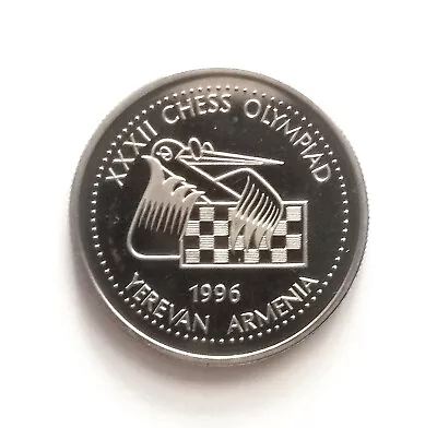 Armenia 100 Dram 1996 Chess Olympiad In Yerevan Proof Rare Coin! • $55