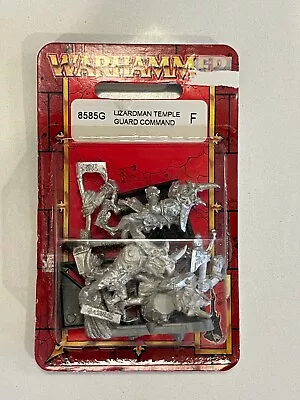 Lizardmen Saurus Temple Guard Command | Warhammer Old World OOP Unopened Blister • $81.51