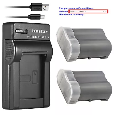 Kastar Battery Slim USB Charger For Nikon EN-EL15e MH25 Nikon MB-D14 MB-D15 Grip • $36.09