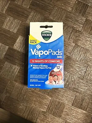 Vicks Menthol Vapors Scent Pad Replacements 12 Pads NEW • $12.99