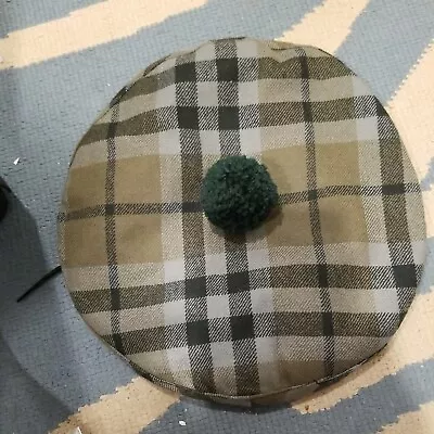 Vtg Scottish Wool Beret Bonnet Tam Hat Richardson's Tartan Shop Canada New • $15