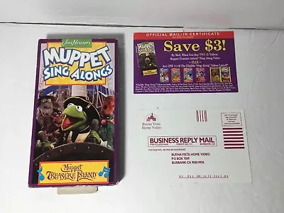 Jim Henson MUPPET SING ALONGS Muppet Treasure Island VHS Muppets Kermit Ms Piggy • $21.97