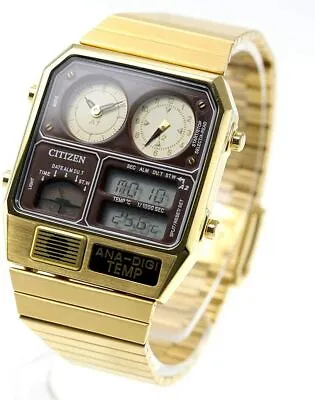 [Citizen] CITIZEN Anadiji Temp Ana-Digi TEMP Reprint Model Watch Gold JG210 • $459.46