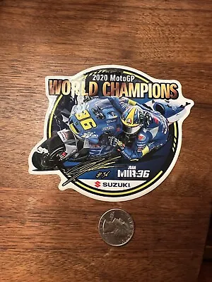 NOS NEW Suzuki 2020 MotoGP World Champions Stickers Decal Joan Mir • $5