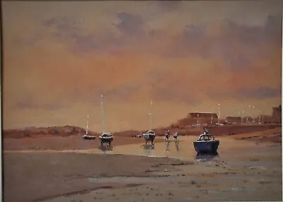 £35 • Buy Sunrise, Wells Next The Sea. Original Oil Painting