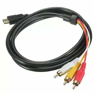 1080P HDMI Male To 3 RCA S-video AV Audio Cable Cord Adapter For TV HDTV DVD USA • $8.99