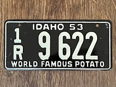 1953 IDAHO Wheaties Miniature Cereal Bicycle License Plate 1R 9 622 • $5.99