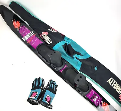 VTG 80s/90s Connelly Team 2 Wingtail 67  Slalom Water Ski W Bag + Gloves • $114.99