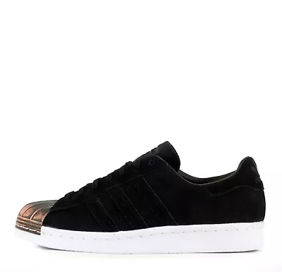 Adidas Women's Superstar Superstar 80'S Trainers Suede Shoes- Black • £104.99