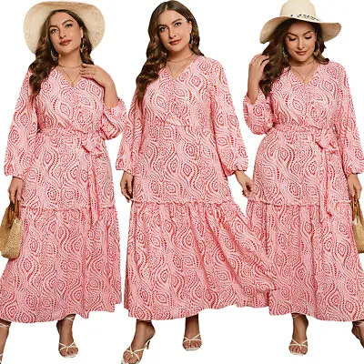 Plus Size Women Abaya Maxi Dress Casual Loose Formal Party Hoilday Dresses Lady • $53.89