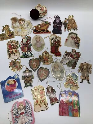 Kathy Lawrence ￼￼ Angel Cardboard Angel Ornaments + Others Victorian Gold Lot • $0.99