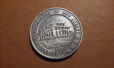 1979 MASONIC TOKEN 1898 Masonic Home And Charity Foundation Of Burlington NJ • $10