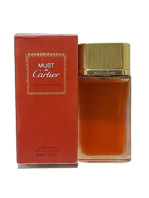 Cartier • MUST DE Cartier  3.3 FL OZ / 100 ML EAU DE TOILETTE SPRAY For WOMEN  • $99.95