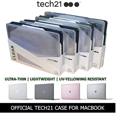 £11.95 • Buy Official Tech21 Case For Apple MacBook Air Pro Retina 13  15  Inch Laptop Cover