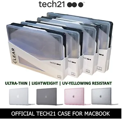Tech21 Hard Shell Case For MacBook AIR PRO 13  Inch Laptop Slim Shockproof Cover • £8.95