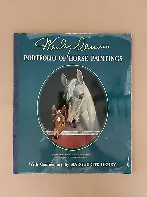 Portfolio Of Horse Paintings Wesley Dennis Marguerite Henry 20 Removable Prints • $511
