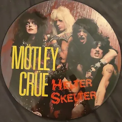 Motley Crue Helter Skelter Pic Disc Vinyl With Poster & Insert NM 1984 • $70