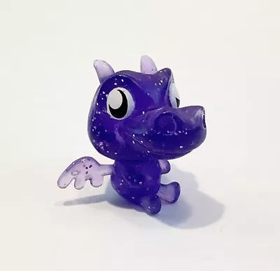 Moshi Monsters Series 1 BURNIE Purple Glitter Dragon Figure 2011 • $10