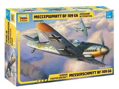 ZVEZDA 4816 German Fighter Aircraft Messerschmitt BF-109 G6 Kit 1/48 • £22.95