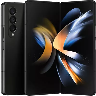 Samsung Galaxy Z Fold4 - 256GB Unlocked Phantom Black • $1.10