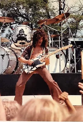 Eddie Van Halen 1978 Tour Concert Photo Music Man Cave Guitar Pop Rock Art Pic • $16.99