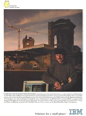 1995 IBM RS/6000 Computer Frauenkirche Franz Huber Vtg Print Ad Advertisement • £8.66