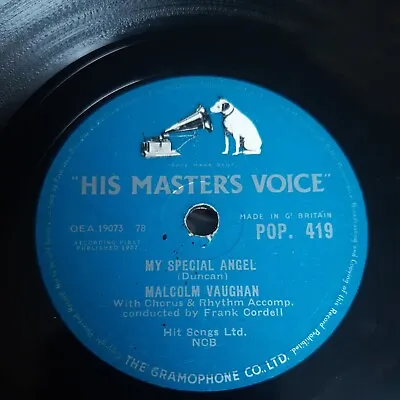 Malcolm Vaughan ‎– My Special Angel - HMV - POP 419 - 78rpm Shellac 10  • £4.99
