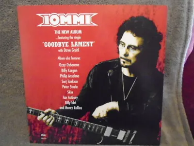 RARE PROMO Tony Iommi LP FLAT POSTER System Of A Down BLACK SABBATH Ozzy PANTERA • $34.24