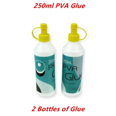 $14.95 • Buy 2 X 250ml PVA Glue All Purpose Squeezy White Art Craft Wood Slime Scrapbooking