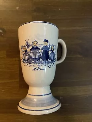 $10 • Buy Vintage Delft Blue Holland Handpainted Delfino Drinking Cup Family