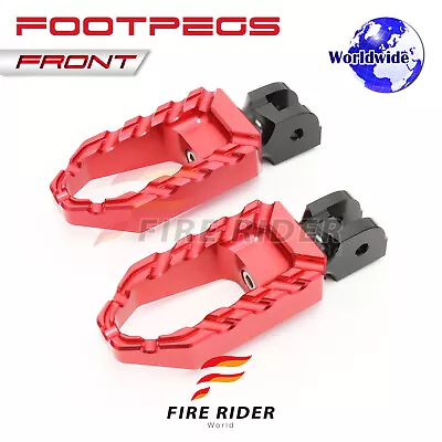 BUZZ Touring Front Wide Foot Pegs Red For XV500 Virago 92 93 94 95 96 97 98 • $47.22
