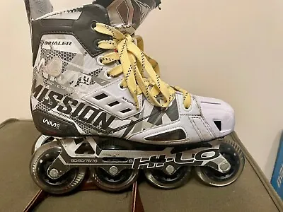 Mission Inhaler WM03 Adult Inline/ Roller Hockey Skates Size 7.5E New Wheels • $219