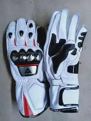 Dainese Motorcycle Lightweight Breathable Cowhide Leather Ce Armoured Gloves • $129.99