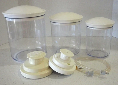 $36 • Buy FOOD SAVER Vacuum Canister Set W/ Large & Regular Mouth Jar Sealers & Hose