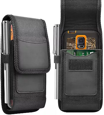 For ZTE Blade A51 Belt Clip Pouch Holster Card Slot Case • $11.69