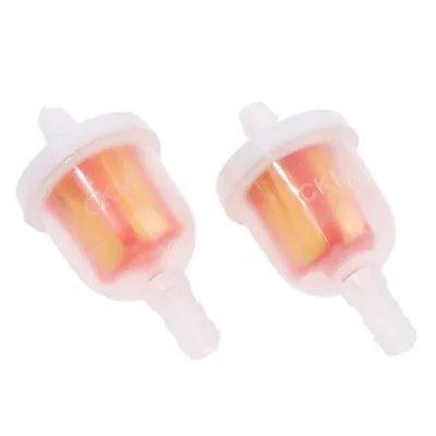 2 Pcs Universal Motorcycle Small Engine Inline Carb Fuel Filter. Lawnmower Boat • £4.35